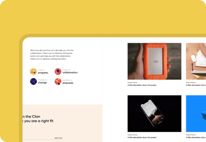 Creative agency website redesign preview