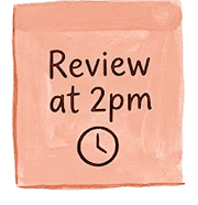 Review sticky note